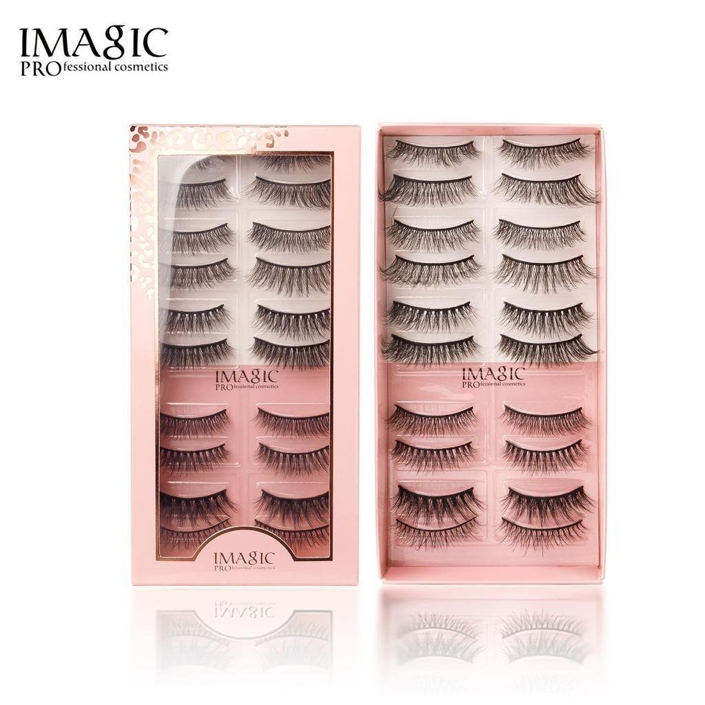 IMagic Professional Cosmetics All in One Eyelashes - Pack of 10