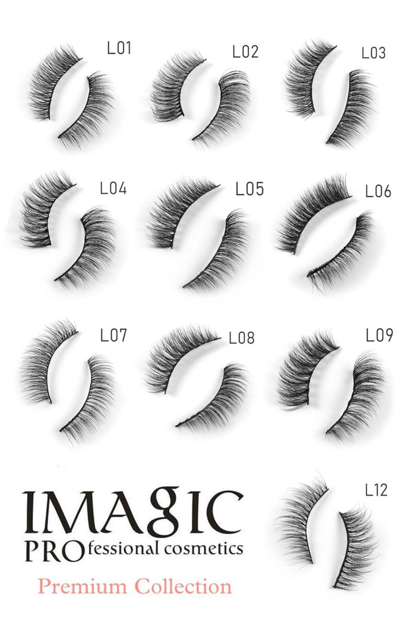 IMagic Professional Cosmetics All in One Eyelashes - Pack of 10